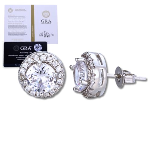 Halukakah Moissanit Ohrringe Herren D0 5 Ct Aus