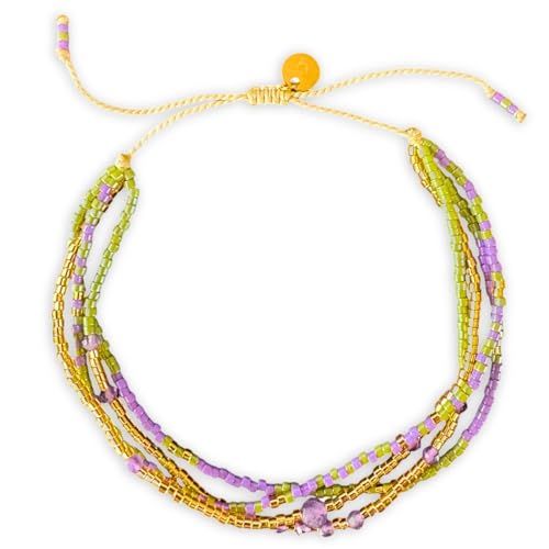 Happymaker Wickelarmband 4 Armb Nder Mit Glasperlen Und