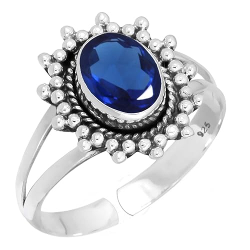 Blau Geburtsstein F R September Saphir Simuliert 925