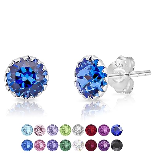 Dtpsilver Damen Ohrringe 925 Sterling Silber Mit Kristallen