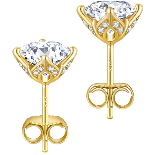 Krkc Moissanit Ohrringe Moissanite Ohrstecker F R Damen