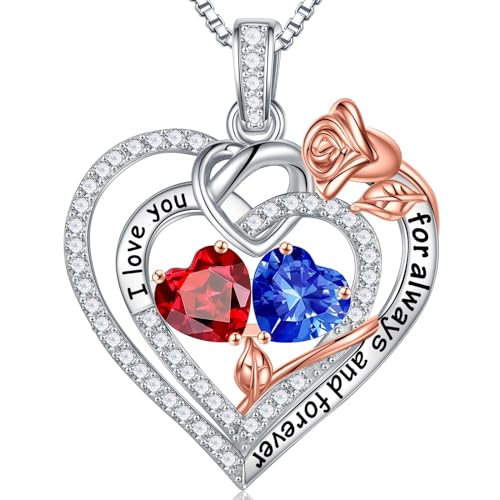 Tingn Geschenke F R Frauen Sie Geburtsstein Halskette