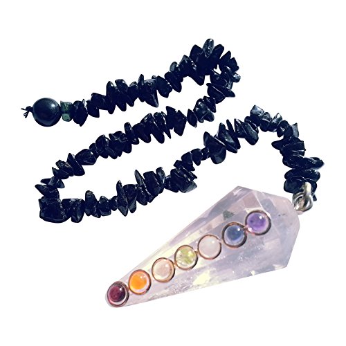 Animus Imperat 7 Chakra Bergkristall Pendel Mit Schwarzer