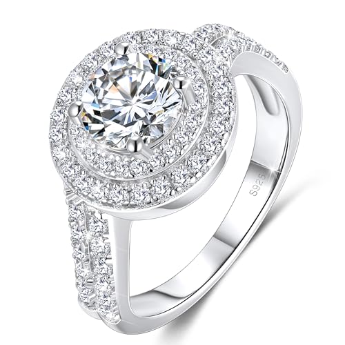 Mybellna Moissanite Ringe F R Frauen 1ct D