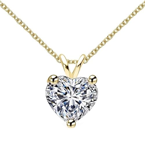 Rougemont Luxuri Se Herz Moissanit Diamant Halskette 925