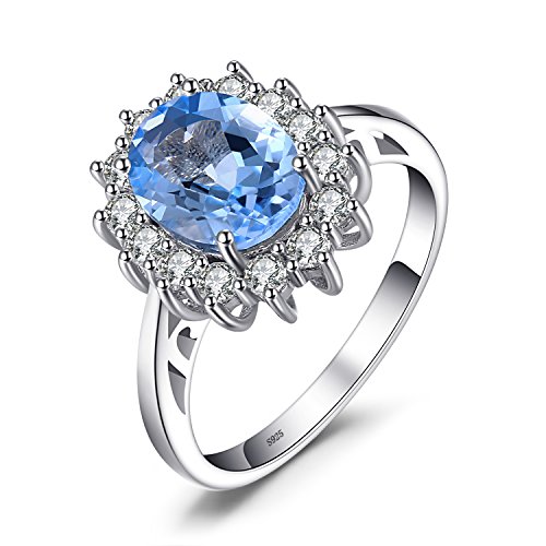 Jewelrypalace Prinzessin Diana Kate Middleton Edelstein Echt Blau