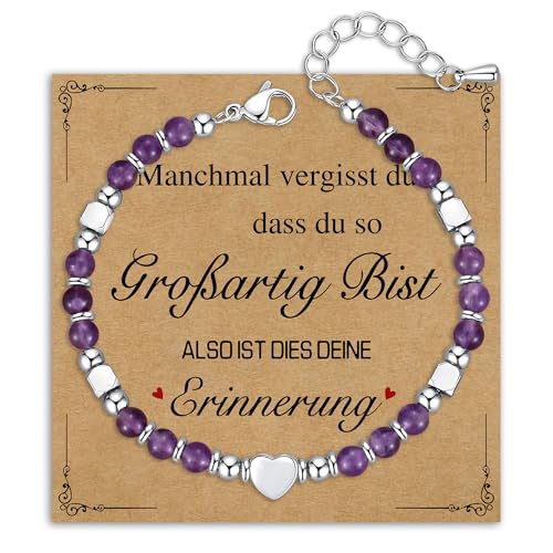 Damen Armband Perlenarmband Silber Edelstahl Nat Rlichen Heilsteine