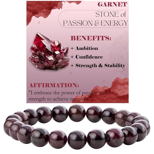 Bivei Granat Leidenschaft Energie Perlenarmband F R Frauen