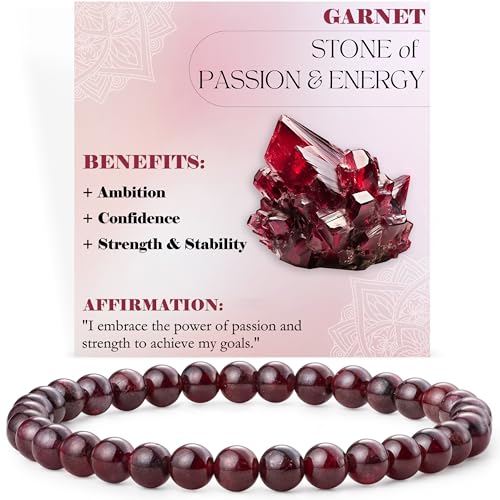 Bivei Granat Leidenschaft Energie Perlenarmband F R Frauen