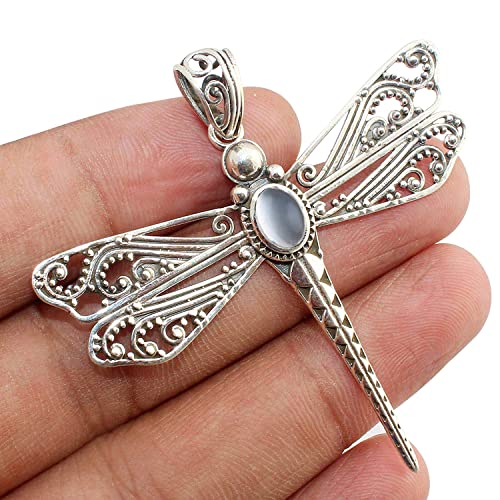Handgemachte Massive 925 Sterling Silber Libelle Anh Nger