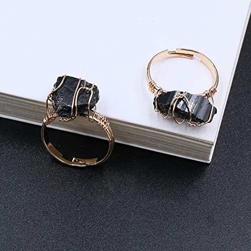 Hgjh 2 St Ck Nat Rlicher Schwarzer Turmalin