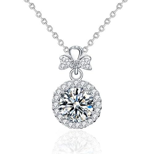 Stargems 1 Karat Moissanite 925 Silber Platinierte Zirkonia